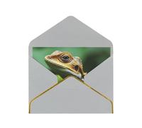 GDSHJKLW Animal Lizard Greeting Card with Light Grey Envelopes, 4x6 Thinking of You Cards Happy Birthday Wedding Invitation Blank Note Card for All Occasions