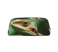 GDSHJKLW Animal Lizard Leather Pencil Case Large Capacity Pen Pouch,Zipper Makeup Bag For Women Men Travel Toiletry Bags Waterproof Cosmetic Bag Wide-Open Coin Pouch Purse