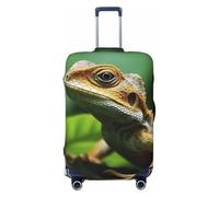 GDSHJKLW Animal Lizard Travel Luggage Cover Suitcase Protector Washable Elastic Suitcase Cover Anti-Scratch Luggage Protector Travel Suitcase Baggage Cover Fits 18-32 Inch Suitcase, Black, XL