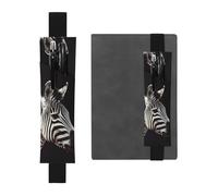 GDSHJKLW Animal Zebra Elastic Band Pen Holder Detachable Pu Leather Pen Sleeve Pouch Journal Pencil Holder Pencil Case Office Supplies Gift For Hardcover Journals Notebooks Planners