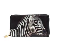 GDSHJKLW Animal Zebra Women Wallets Leather Zip Around Clutch Purses Waterproof Credit Card Holder With Phone Holder Ladies Travel Coin Purse