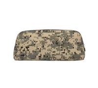 GDSHJKLW Army Digital Camouflage Leather Pencil Case Large Capacity Pen Pouch,Zipper Makeup Bag For Women Men Travel Toiletry Bags Waterproof Cosmetic Bag Wide-Open Coin Pouch Purse
