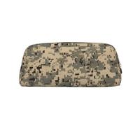 GDSHJKLW Army Digital Camouflage Leather Pencil Case Large Capacity Pen Pouch,Zipper Makeup Bag For Women Men Travel Toiletry Bags Waterproof Cosmetic Bag Wide-Open Coin Pouch Purse