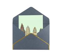 GDSHJKLW Austin Texas Greeting Card with Black Envelopes, 4x6 Thinking of You Cards Happy Birthday Wedding Invitation Blank Note Card for All Occasions