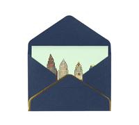 GDSHJKLW Austin Texas Greeting Card with Blue Envelopes, 4x6 Thinking of You Cards Happy Birthday Wedding Invitation Blank Note Card for All Occasions