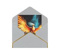 GDSHJKLW Beautiful phoenix Greeting Card with Light Grey Envelopes, 4x6 Thinking of You Cards Happy Birthday Wedding Invitation Blank Note Card for All Occasions