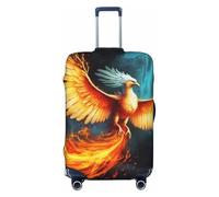 GDSHJKLW Beautiful Phoenix Travel Luggage Cover Suitcase Protector Washable Elastic Suitcase Cover Travel Suitcase Baggage Cover Fits 18-32 Inch Suitcase, Black, XL