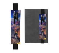 GDSHJKLW Beauty Grand Canyon Elastic Band Pen Holder Detachable Pu Leather Pen Sleeve Pouch Journal Pencil Holder Pencil Case Office Supplies Gift For Hardcover Journals Notebooks Planners