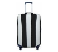 GDSHJKLW Black And-White Stripes Travel Luggage Cover Suitcase Protector Washable Elastic Suitcase Cover Anti-Scratch Luggage Protector Travel Suitcase Baggage Cover Fits 18-32 Inch Suitcase, Black, L