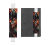 GDSHJKLW Chinese Dragon Elastic Band Pen Holder Detachable Pu Leather Pen Sleeve Pouch Journal Pencil Holder Pencil Case Office Supplies Gift For Hardcover Journals Notebooks Planners