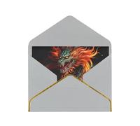 GDSHJKLW Chinese Dragon Greeting Card with Light Grey Envelopes, 4x6 Thinking of You Cards Happy Birthday Wedding Invitation Blank Note Card for All Occasions