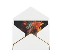 GDSHJKLW Chinese Dragon Greeting Card with White Envelopes, 4x6 Thinking of You Cards Happy Birthday Wedding Invitation Blank Note Card for All Occasions