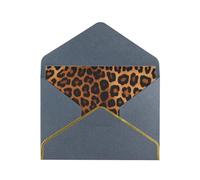 GDSHJKLW Cool Cheetah Leopard Greeting Card with Black Envelopes, 4x6 Thinking of You Cards Happy Birthday Wedding Invitation Blank Note Card for All Occasions