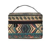 GDSHJKLW Cosmetic Bags For Women, Large Capacity Travel Makeup Bag Organizer Storage Waterproof Toiletry Pouch With Zipper And Carry Handle Native American1 Portable Cosmetic Bag