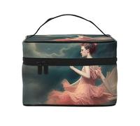 GDSHJKLW Cosmetic Bags For Women, Large Capacity Travel Makeup Bag Organizer Storage Waterproof Toiletry Pouch With Zipper And Carry Handle A Night Of Miracles And Magic Portable Cosmetic Bag