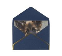 GDSHJKLW Cute german shepherd puppy Greeting Card with Blue Envelopes, 4x6 Thinking of You Cards Happy Birthday Wedding Invitation Blank Note Card for All Occasions