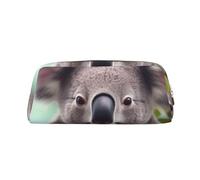 GDSHJKLW Cute Koala Leather Pencil Case Large Capacity Pen Pouch,Zipper Makeup Bag For Women Men Travel Toiletry Bags Waterproof Cosmetic Bag Wide-Open Coin Pouch Purse