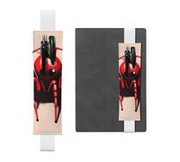 GDSHJKLW Cute Little Red Spider Elastic Band Pen Holder Detachable Pu Leather Pen Sleeve Pouch Journal Pencil Holder Pencil Case Office Supplies Gift For Hardcover Journals Notebooks Planners