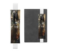 GDSHJKLW Deer Hunting Season Elastic Band Pen Holder Detachable Pu Leather Pen Sleeve Pouch Journal Pencil Holder Pencil Case Office Supplies Gift For Hardcover Journals Notebooks Planners