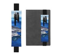 GDSHJKLW Dolphin Family Elastic Band Pen Holder Detachable Pu Leather Pen Sleeve Pouch Journal Pencil Holder Pencil Case Office Supplies Gift For Hardcover Journals Notebooks Planners