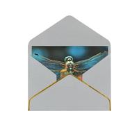 GDSHJKLW Dragonfly On The Flower Greeting Card with Light Grey Envelopes, 4x6 Thinking of You Cards Happy Birthday Wedding Invitation Blank Note Card for All Occasions