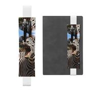 GDSHJKLW Funny Zebra Elastic Band Pen Holder Detachable Pu Leather Pen Sleeve Pouch Journal Pencil Holder Pencil Case Office Supplies Gift For Hardcover Journals Notebooks Planners