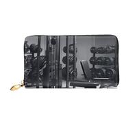 GDSHJKLW Gym Equipment Women Wallets Leather Zip Around Clutch Purses Waterproof Credit Card Holder With Phone Holder Ladies Travel Coin Purse