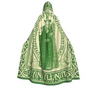 GDSHJKLW Halloween Hooded Cape For Adult Irish Blessing St Patrick'S Day Full Length Cape Cloak Halloween Christmas Cosplay Costume For Men And Women