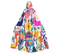 GDSHJKLW Halloween Hooded Cape For Adult Mexican Otomi Animals Full Length Cape Cloak Halloween Christmas Cosplay Costume For Men And Women