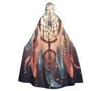 GDSHJKLW Halloween Hooded Cape For Adult Native American Dream Catcher Full Length Cape Cloak Halloween Christmas Cosplay Costume For Men And Women