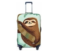 GDSHJKLW Hug Tree Sloth Travel Luggage Cover Suitcase Protector Washable Elastic Suitcase Cover Anti-Scratch Luggage Protector Travel Suitcase Baggage Cover Fits 18-32 Inch Suitcase, Black, S