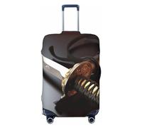 GDSHJKLW Japan Samurai Sword Travel Luggage Cover Suitcase Protector Washable Elastic Suitcase Cover Anti-Scratch Luggage Protector Travel Suitcase Baggage Cover Fits 18-32 Inch Suitcase, Black, S
