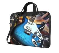 GDSHJKLW Laptop Shoulder Bag For Men Women,Waterproof Briefcase Messenger Bag Magic Electric Guitar Music Laptop Sleeve Bag W/Strap Handle, Black, 14 inch