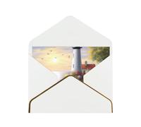 GDSHJKLW Lighthouse Diamond Painting Greeting Card with White Envelopes, 4x6 Thinking of You Cards Happy Birthday Wedding Invitation Blank Note Card for All Occasions