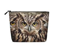 GDSHJKLW Linen Makeup Bag For Women, Waterproof Travel Cosmetic Organizer Lightweight Zipper Travel Toiletry Bag Organizer Owl Birds Makeup Brushes Storage Bag