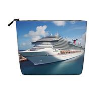 Gdshjklw Linen Makeup Bag For Women, Waterproof Travel Cosmetic Organizer Lightweight Zipper Travel Toiletry Bag Organizer Cruise Ships Makeup Brushes Storage Bag