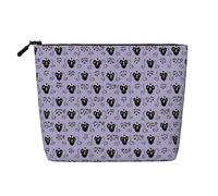 Gdshjklw Linen Makeup Bag For Women, Waterproof Travel Cosmetic Organizer Lightweight Zipper Travel Toiletry Bag Organizer Haunted Mansion Makeup Brushes Storage Bag
