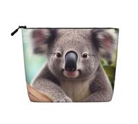 Gdshjklw Linen Makeup Bag For Women, Waterproof Travel Cosmetic Organizer Lightweight Zipper Travel Toiletry Bag Organizer Cute Koala Makeup Brushes Storage Bag