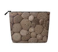 Gdshjklw Linen Makeup Bag For Women, Waterproof Travel Cosmetic Organizer Lightweight Zipper Travel Toiletry Bag Organizer Petoskey Stone1 Makeup Brushes Storage Bag
