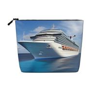 Gdshjklw Linen Makeup Bag For Women, Waterproof Travel Cosmetic Organizer Lightweight Zipper Travel Toiletry Bag Organizer Cruise Ship Makeup Brushes Storage Bag