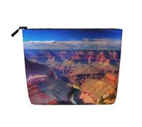 Gdshjklw Linen Makeup Bag For Women, Waterproof Travel Cosmetic Organizer Lightweight Zipper Travel Toiletry Bag Organizer Beauty Grand Canyon Makeup Brushes Storage Bag