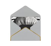 GDSHJKLW Lips Printed In Black And White Stripes Greeting Card with Light Grey Envelopes, 4x6 Thinking of You Cards Happy Birthday Wedding Invitation Blank Note Card for All Occasions