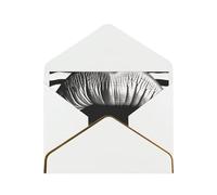 GDSHJKLW Lips Printed In Black And White Stripes Greeting Card with White Envelopes, 4x6 Thinking of You Cards Happy Birthday Wedding Invitation Blank Note Card for All Occasions