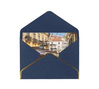 GDSHJKLW lisbon tram Greeting Card with Blue Envelopes, 4x6 Thinking of You Cards Happy Birthday Wedding Invitation Blank Note Card for All Occasions