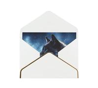 GDSHJKLW lonely wolf Greeting Card with White Envelopes, 4x6 Thinking of You Cards Happy Birthday Wedding Invitation Blank Note Card for All Occasions