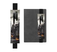 GDSHJKLW Love From New York Elastic Band Pen Holder Detachable Pu Leather Pen Sleeve Pouch Journal Pencil Holder Pencil Case Office Supplies Gift For Hardcover Journals Notebooks Planners