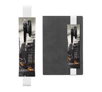 GDSHJKLW Love From New York Elastic Band Pen Holder Detachable Pu Leather Pen Sleeve Pouch Journal Pencil Holder Pencil Case Office Supplies Gift For Hardcover Journals Notebooks Planners
