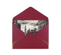 GDSHJKLW Love from New York Greeting Card with Dark Red Envelopes, 4x6 Thinking of You Cards Happy Birthday Wedding Invitation Blank Note Card for All Occasions