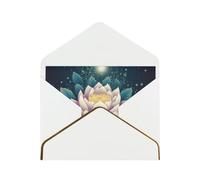GDSHJKLW Magic Lotus Floral Greeting Card with White Envelopes, 4x6 Thinking of You Cards Happy Birthday Wedding Invitation Blank Note Card for All Occasions