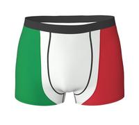 GDSHJKLW Mens Underwear Boxer Briefs Soft Stretch Boxer Briefs Breathable Italy Flag Boxers With Contour Pouch, Black, M/3XL